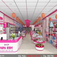 Thiết kế shop mẹ và bé PapaKids Chị Trang - Hà Nội